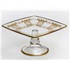 Image 1 : FINE ITALIAN CRYSTAL SQUARE CAKE PLATE