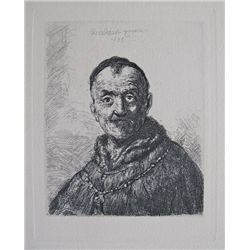 Rembrandt THE FIRST ORIENTAL HEAD Etching