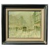 Image 1 : "SNOW IN THE CITY" - ORIGINAL OIL ON CANVAS