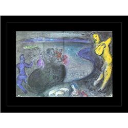 CHAGALL 1977 "DAPHNIS AND CHLOE" LITHOGRAPH