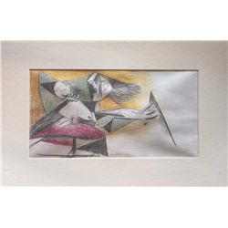 PICASSO "STUDY OF GUERNICA" - 1937 - MINT