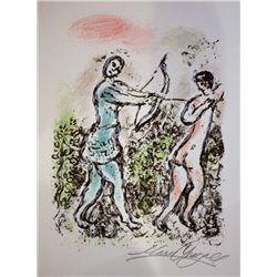 MARC CHAGALL HAND SIGNED LITHOGRAPH