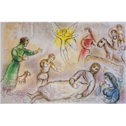 MARC CHAGALL HAND SIGNED LITHOGRAPH