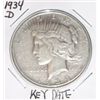 Image 1 : 1934-D PEACE SILVER DOLLAR *RARE KEY DATE NICE COIN*!! SILVER DOLLAR CAME OUT OF SAFE!!