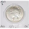 Image 1 : 1927-D PEACE SILVER DOLLAR RED BOOK VALUE IS $150.00+ *RARE AU+ HIGH GRADE KEY DATE NICE COIN*!!