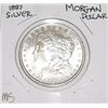 Image 1 : 1887 MORGAN SILVER DOLLAR *NICE MS HIGH GRADE EARLY SILVER DOLLAR*!! SILVER DOLLAR CAME OUT OF SAFE!