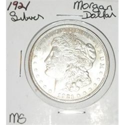 1921 MORGAN SILVER DOLLAR *RARE MS HIGH GRADE SILVER DOLLAR*!! SILVER DOLLAR CAME OUT OF SAFE!!