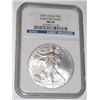 Image 1 : 2010 EARLY RELEASES SILVER EAGLE RARE CERTIFIED BY NGC MS-69 HIGH GRADE SILVR EAGLE CAME OUT OF SAFE