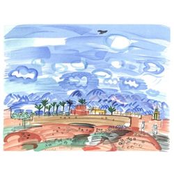 Raoul Dufy Lithograph  Au Maroc 