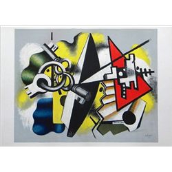Fernand Leger lithograph "Nature morte aux clefs" | Cubism
