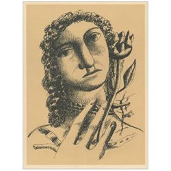 Fernand Leger lithograph "Jeune fille a la fleur" edition of 1000