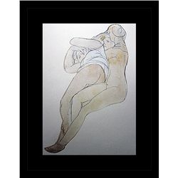 Rodin Erotic Sketch Lithograph