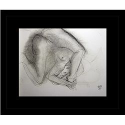 Rodin Erotic Sketch Lithograph