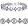 Image 1 : Amethyst & Sterling Silver Bracelet.