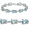 Blue Topaz & Sterling Silver Bracelet.