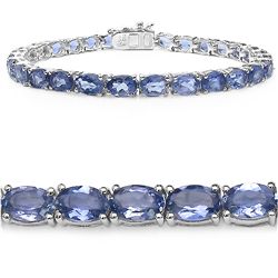 Iolite & Sterling Silver Bracelet.