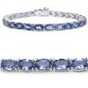 Iolite & Sterling Silver Bracelet.