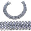Tanzanite & Sterling Silver Bracelet.