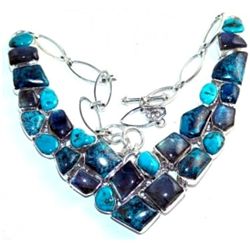 Azurite, Labradorite & Turquoise Necklace