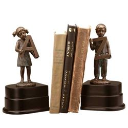 GIRL AND BOY "A TO Z" BOOKENDS