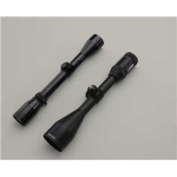 Lot of 2 rifle scopes including an NRA Sports  Optics scope, 3.5-10 x 50 and a Burris 3X-9X  both wi