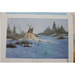 Custer series, Battle of Little Big Horn, by  William Nelson. Folder of limited edition  prints whic