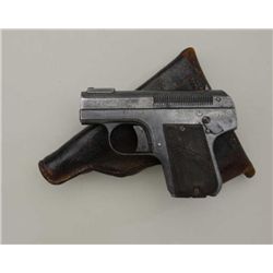 Belgian Pieper semi-auto pistol “Bayard”,  7.65mm cal., 2-1/4” barrel, blue finish,  checkered hard 