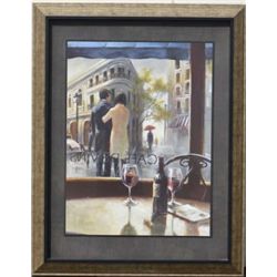 Framed print on canvas by Brent Heighton in  very good condition.  Est.:  $100-$200.