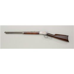 Winchester Model 1892 lever action rifle,  .25-20 WCF cal., barrel shortened to 22-1/2”,  re-finishe