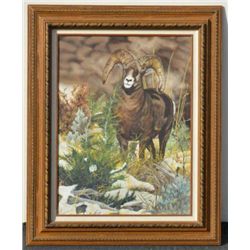 Original oil on canvas by Marc Scruggs  approx. 36” x 24”. A good wildlife study.  Est. $350-$700.