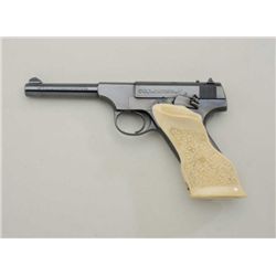 Colt pre-Woodsman semi-auto pistol, .22LR  cal., 4-1/2” barrel, blue finish, replaced  older fancy t