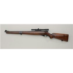 Mossberg Model 151M semi-auto rifle; .22LR  only cal., 20” barrel, blue finish, wood  stock, #NVSN, 
