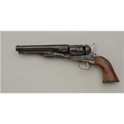 Composite 1862 Police percussion revolver,  .36 cal., 5-1/2” barrel, blue finish, wood  grips, #9295