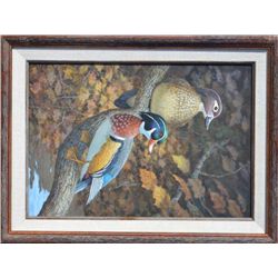 Original oil painting on artist board signed  lower left, Russ Johnson. Approximately 16” x  11”. Fr
