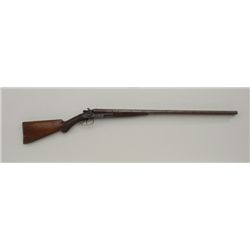 Colt SxS Damascus barreled concealed hammer  shotgun, #1697, 12 Ga., 28" barrels,  checkered pistol 