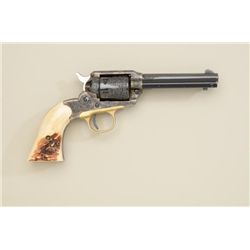 Ruger Bearcat single action revolver, .22  cal., 4” barrel, blue and case hardened  finish, stag gri