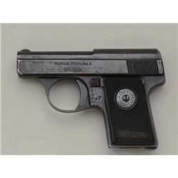 WALTHER MOD. 9-25 AUTO IN VERY GOOD CONDITION  WITH 90% ORIGINAL TONING BLUE AND GOOD TO  VERY GOOD 