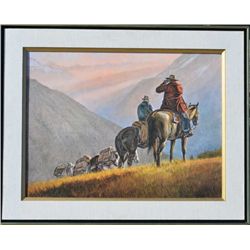 Oil painting on artist board signed lower  right Jack Lee McLean. Approximately 18” x  23.5”. Excell