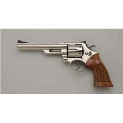 Smith & Wesson Model 29-2 DA revolver, .44  Magnum cal., 6-1/2” pinned barrel, factory  nickel finis