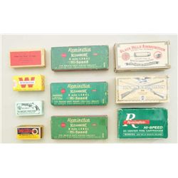 Lot of 10 misc. boxes of ammo including a box  of Winchester .32 Colt New Police, a box of  Western 