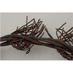 Strand of custom made barbed wire; a great  decorator for the Western theme room.  Est.:   $20-$40.
