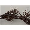 Image 1 : Strand of custom made barbed wire; a great  decorator for the Western theme room.  Est.:   $20-$40.