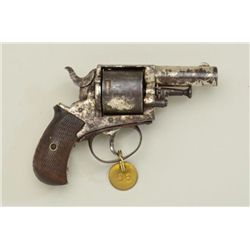 Belgian-made DA revolver .41 cal., 2-1/2”  barrel, nickel finish, engraved on the top  strap “THE PA