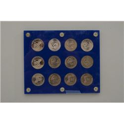 Lot of 12 Susan B.  Anthony US $1 coins in  various conditions to uncirculated. Est.  $50-$100.