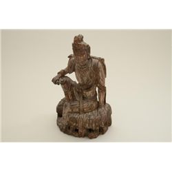 An old hand carved figure of Deity pre 1900  from local estate who acquired in San  Francisco pre 19