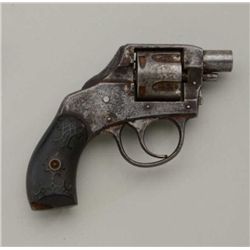 Vest Pocket self cocker DA revolver, .30  cal., barrel reduced to 1-1/4”, checkered  hard rubber gri