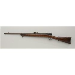 Italian Veterli Model 1886 bolt action rifle,  8mm cal., #P914 in overall fair condition  showing sc