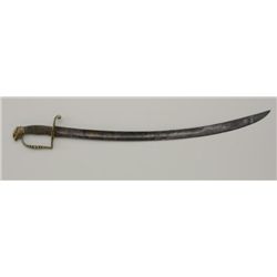 American Eagle Head Officer’s sword (no  scabbard), approx. 32-1/2” overall with an  approx. 27-1/4”