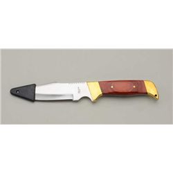 Frost Cutlery belt knife approx. 10” overall  with a 5-1/2” blade in like new condition  with sheath