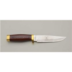 Wyatt Earp Wild West Bowie knife No. 2  Commemorative knife in like new condition  with wood grip in